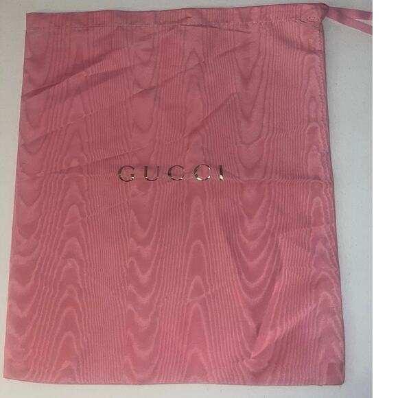 Authentic preloved Gucci pink and Gold dust bag - Picture 1 of 8